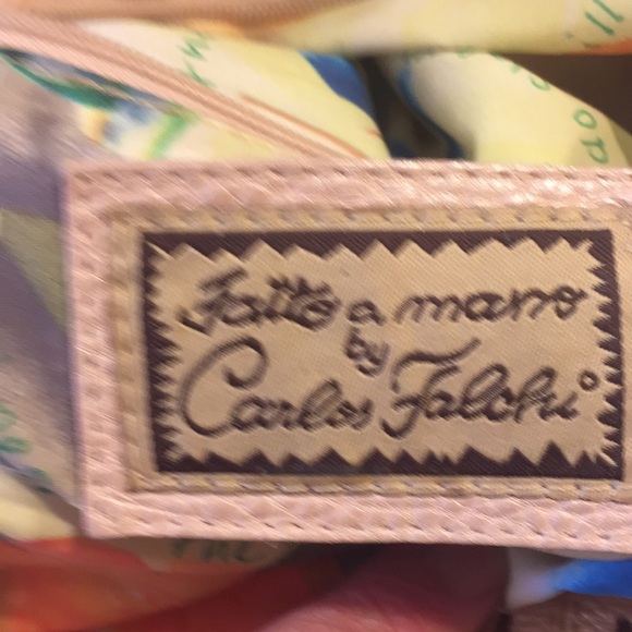 PRICE DROP**EUC CARLOS FALCI LEATHER HANDBAG - Picture 7 of 9